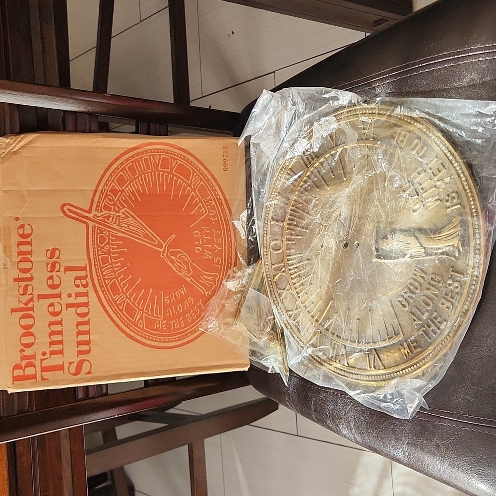 Brookstone Timeless Sun Dial 11" Solid Brass